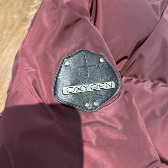 Oxygen down filled coat with real fox fur sz S - Picture 7 of 8